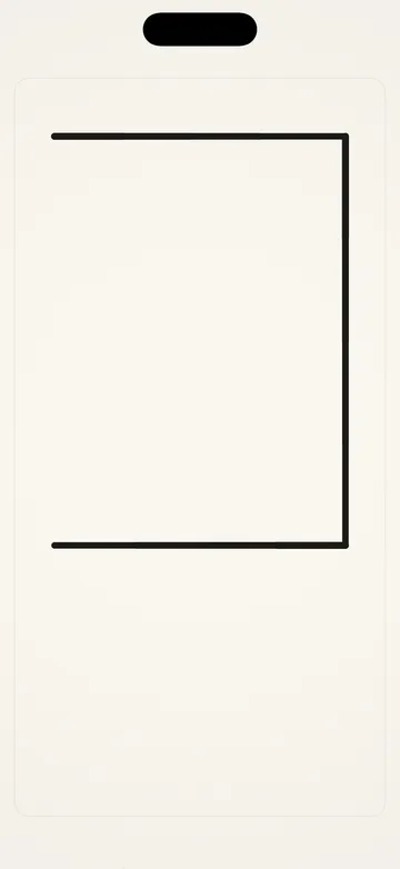 The Show canvas mid-performance, a single dark line drawn on cream paper